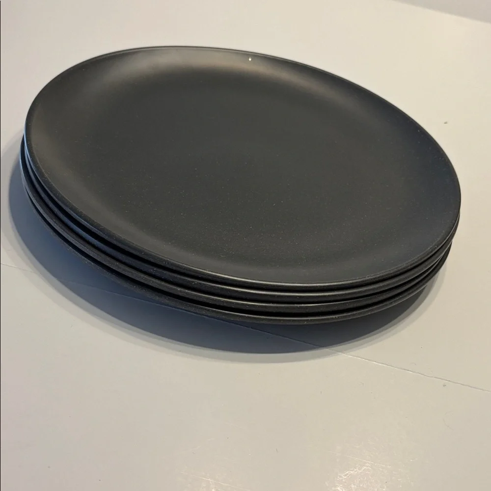 Hearth & Hand Set of 4 Gray Speckled Melamine Dinner Plates